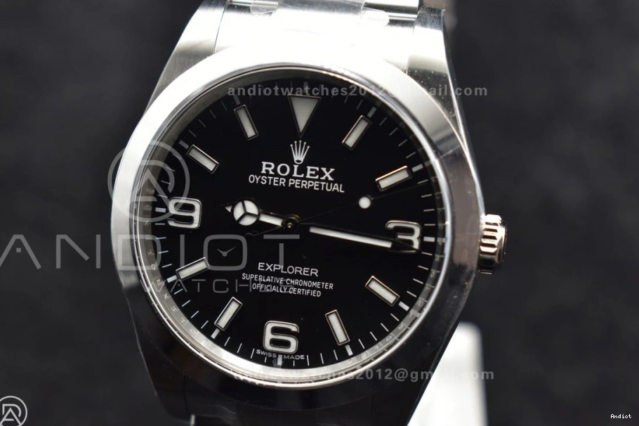 I Best Edition on Clean SS Dial VR3132 Black Bracelet 39mm 214270 Explorer 1:1 1130